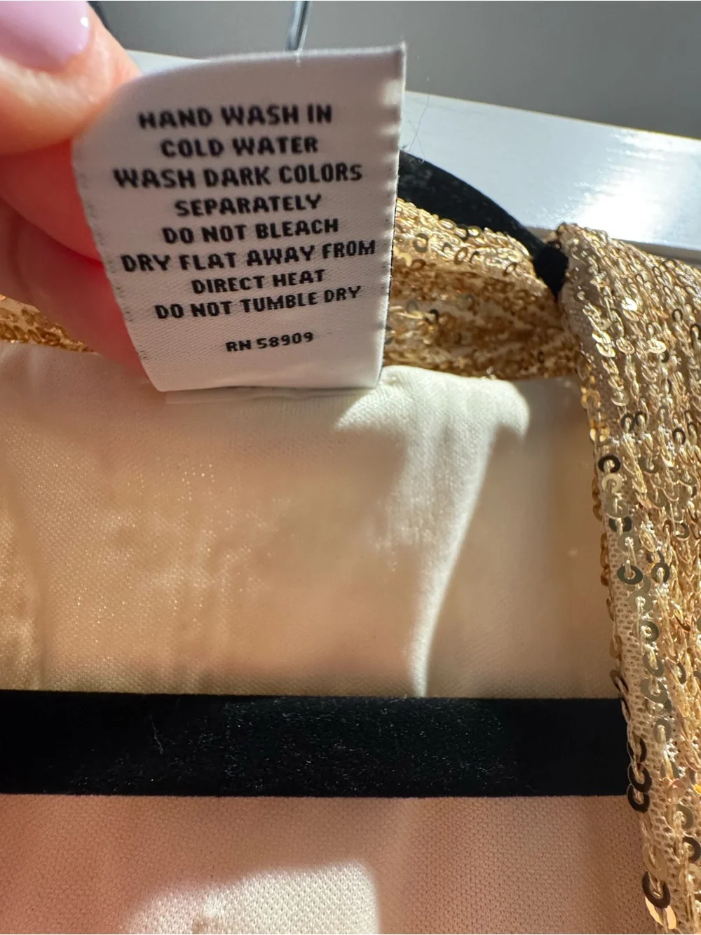 Anna and Ava Gold Sequin sleeveless Long vest cover